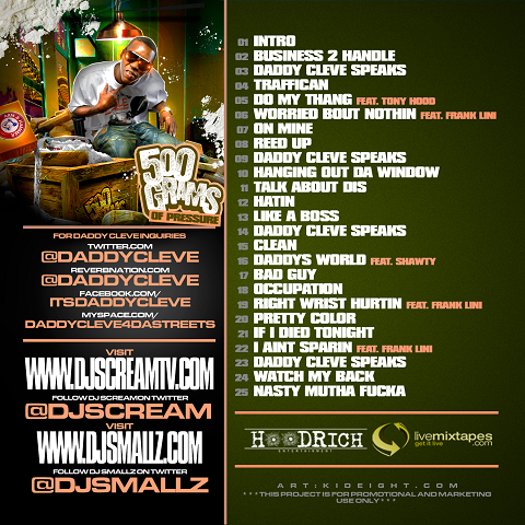 mixtape back cover