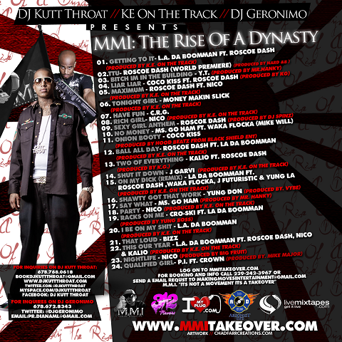 MMI The Rise Of A Dynasty Mixtape Back Cover