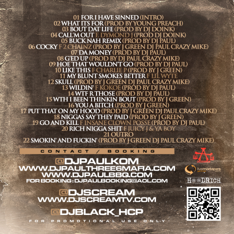 mixtape back cover