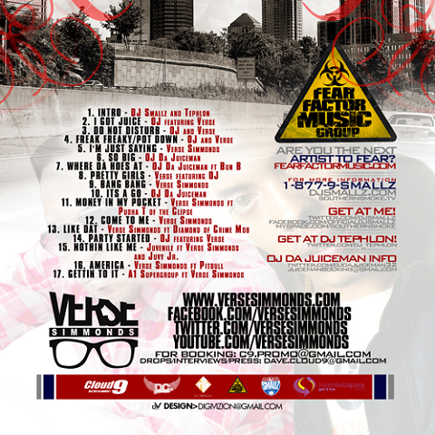Verse Simmonds & OJ Da Juiceman - A Gangsta & A Gentleman Back Cover