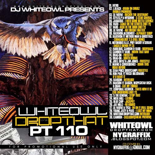 DJ Whiteowl - Drop That 110 Mixtape