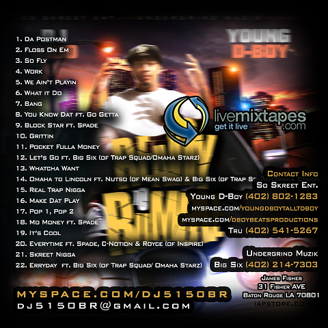Young D-Boy Ready To Rumble Back Cover