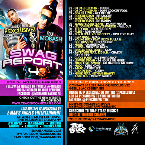DJ P Exclusivez DJ Mobash Swag Report 4 Back Cover