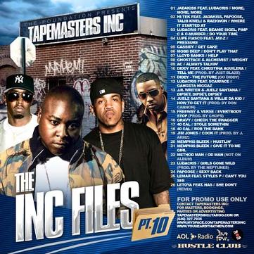 The Inc. Files, Pt. 10 Mixtape Hosted by Tapemasters Inc.
