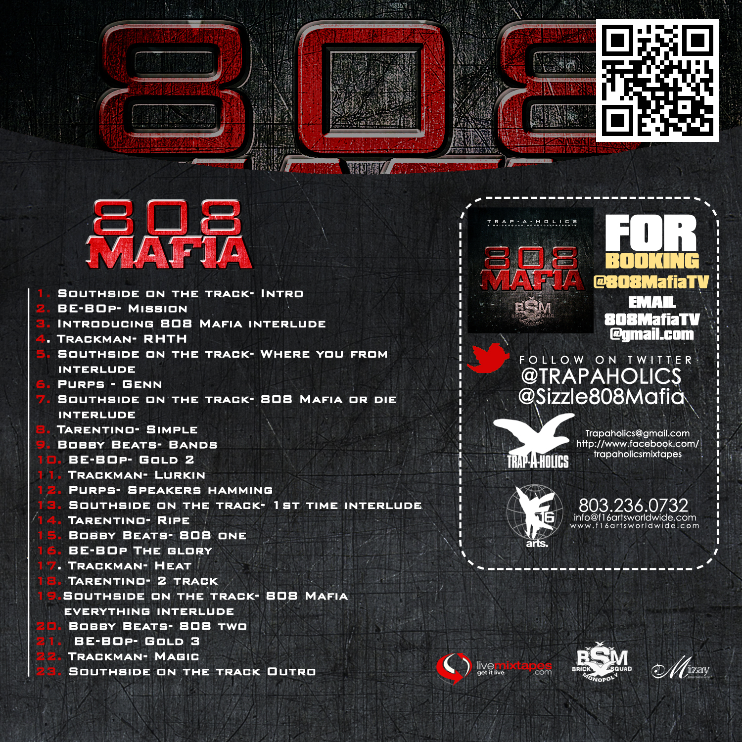 Trap-A-Holics Presents: "808 Mafia" Mixtape.